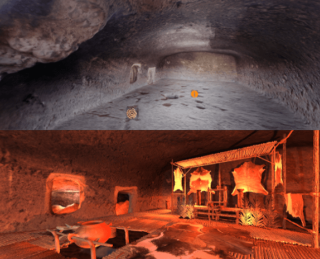 Recreación de la Cueva del Rey (Foto TA)